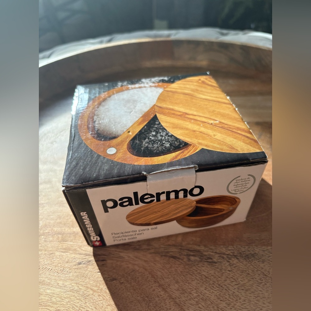 Swissmar Palermo Salt Cellar Olive Wood